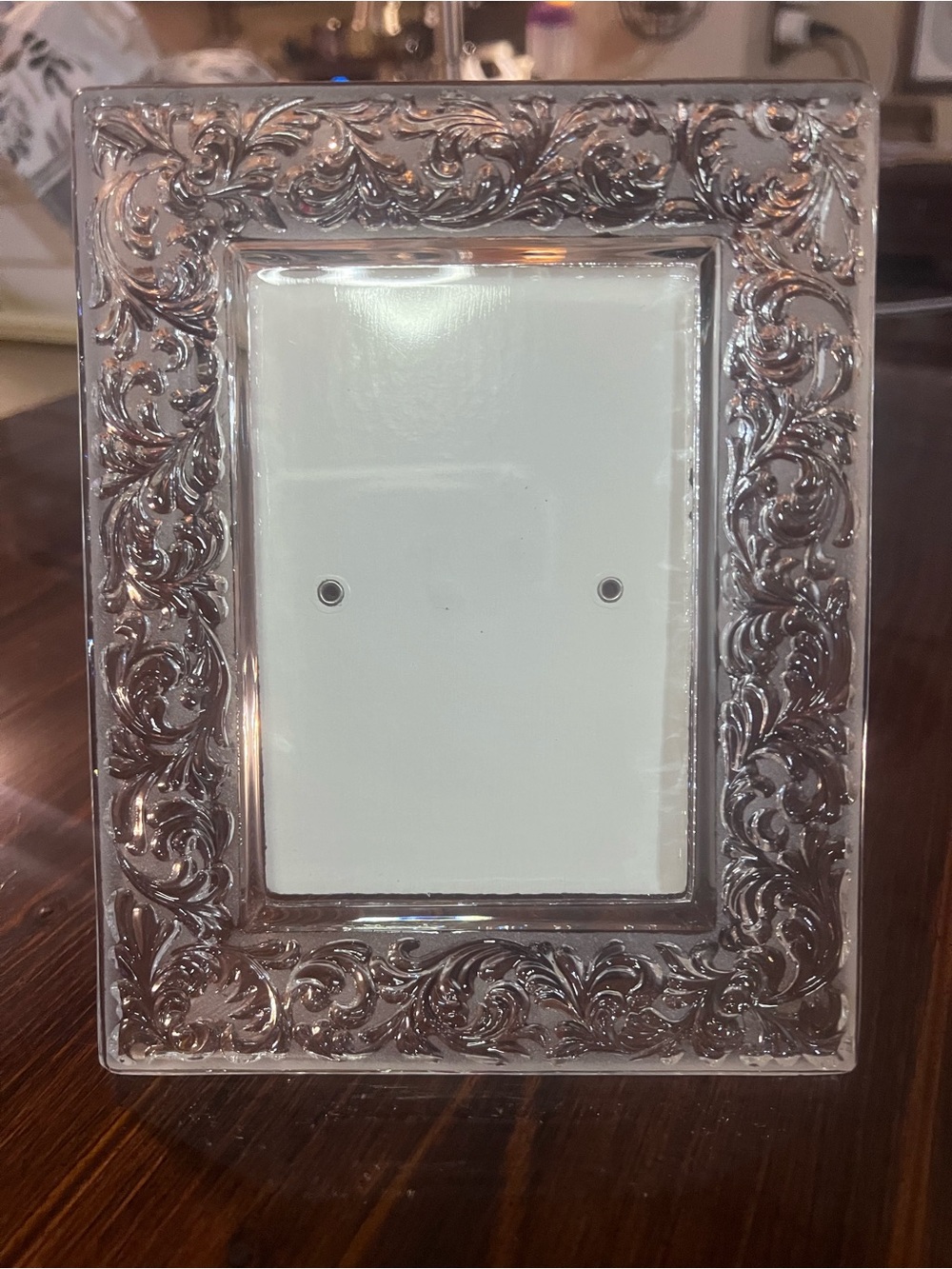 Vintage Ornate Lead Crystal Picture Frame